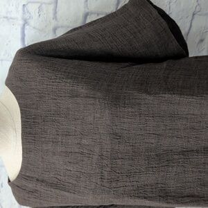 Pure Jill (J.Jill) Woodsy Brown Linen Short Sleeve Top